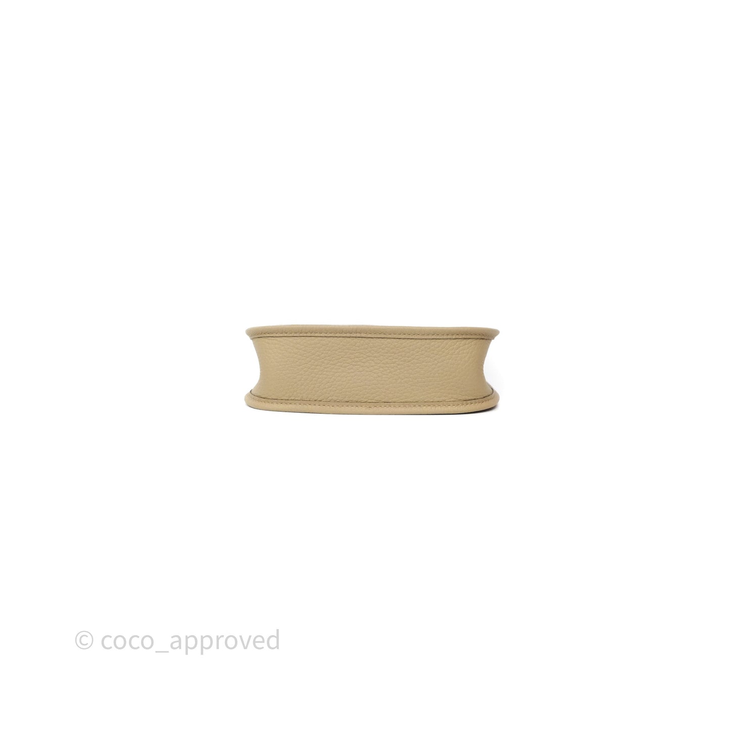 Hermès Mini Evelyne 16 Beige Marfa 8Q Clemence Gold Hardware