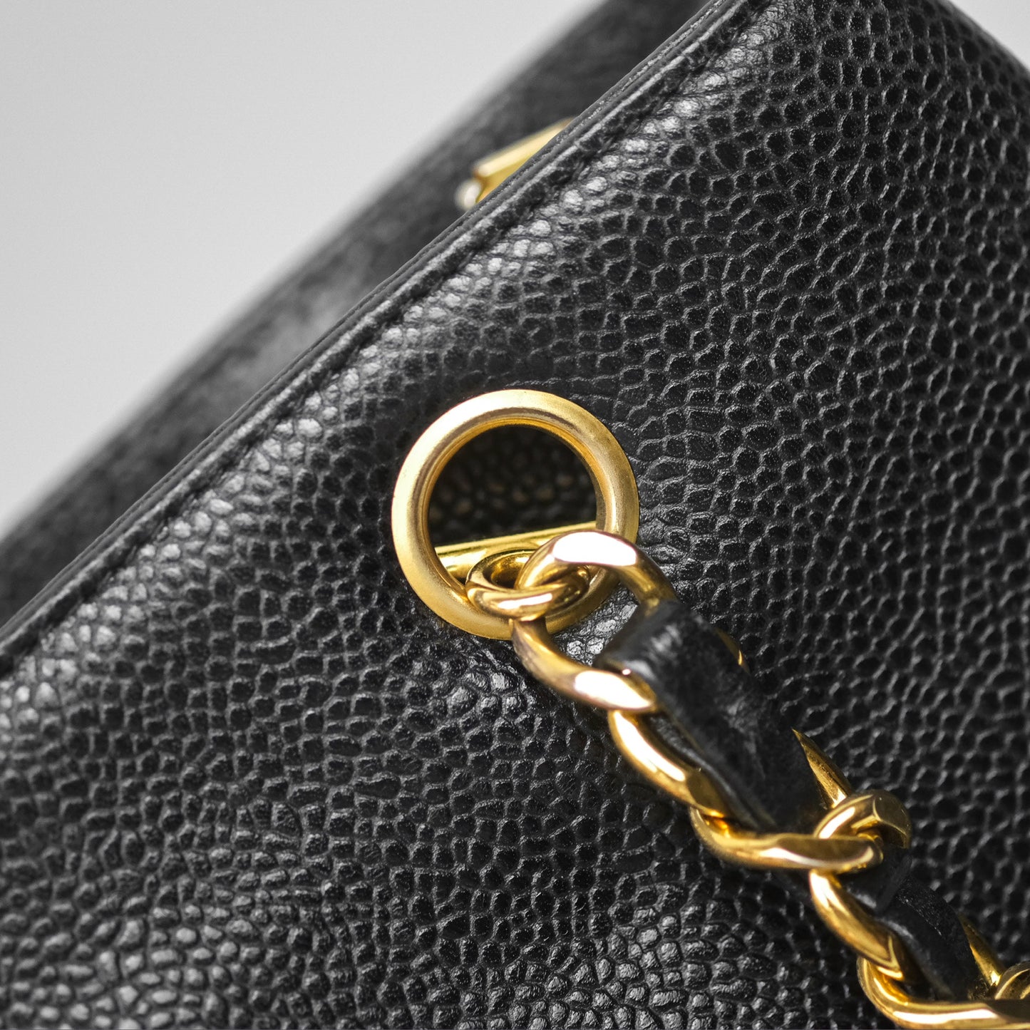 Chanel Vintage Tote Black 24K Gold Hardware