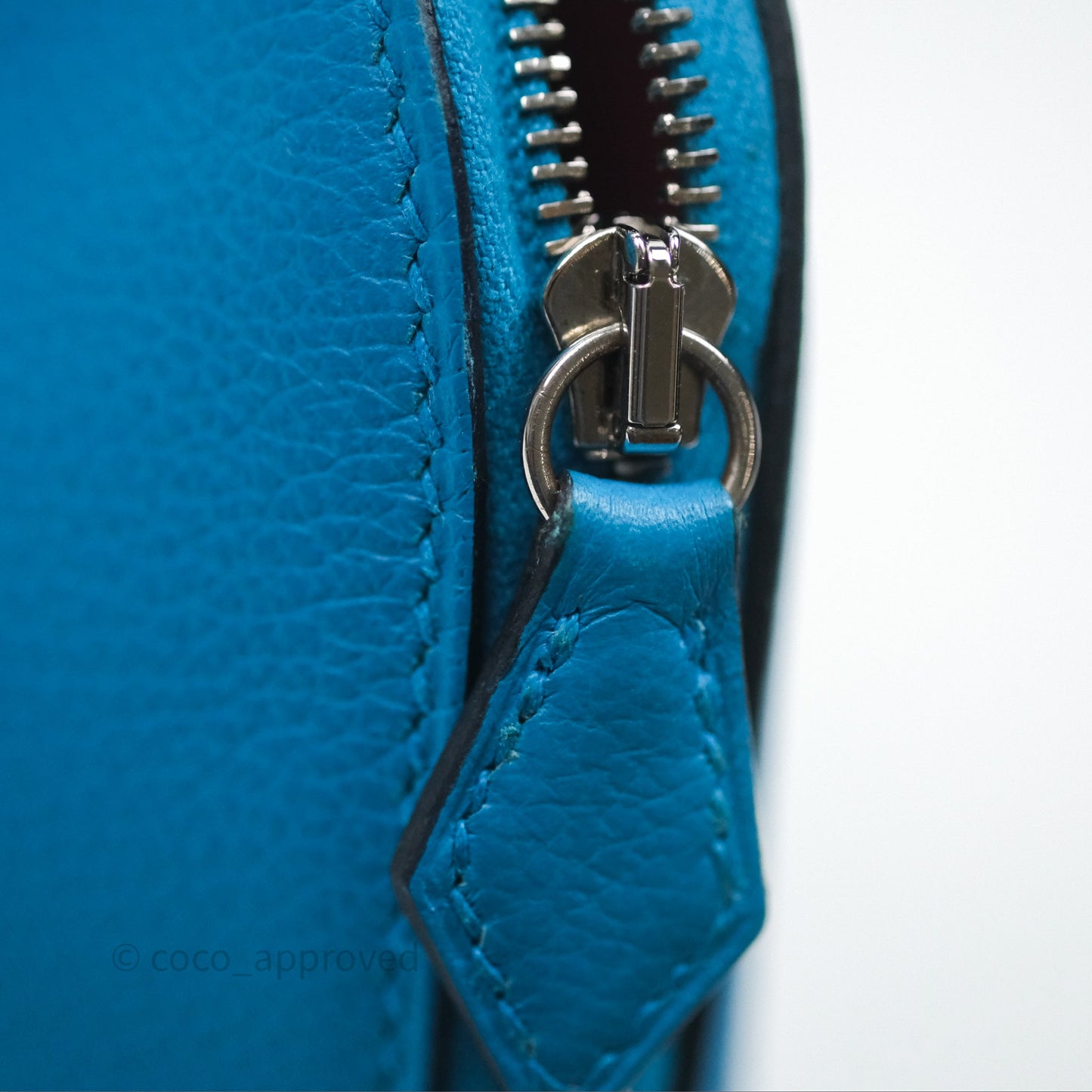 Hermès Bolide Mini 1923 Bleu Frida 0F/ Rose Mexico 0D Evercolor Palladium Hardware