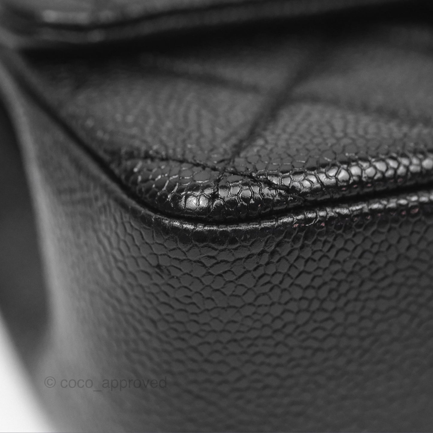 Chanel Quilted Mini Square Flap Bag So Black Caviar Incognito