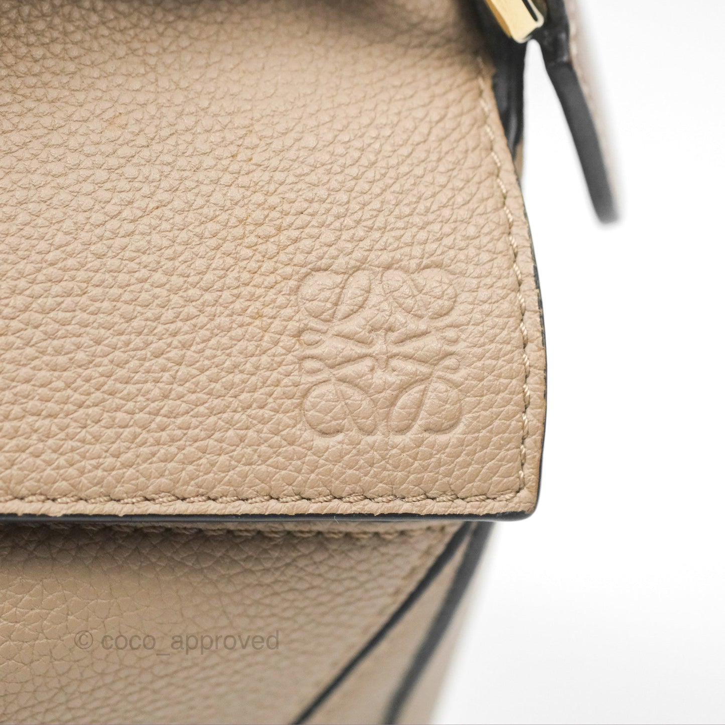 Loewe Small Puzzle Bag Sand Mink Grained Calfskin