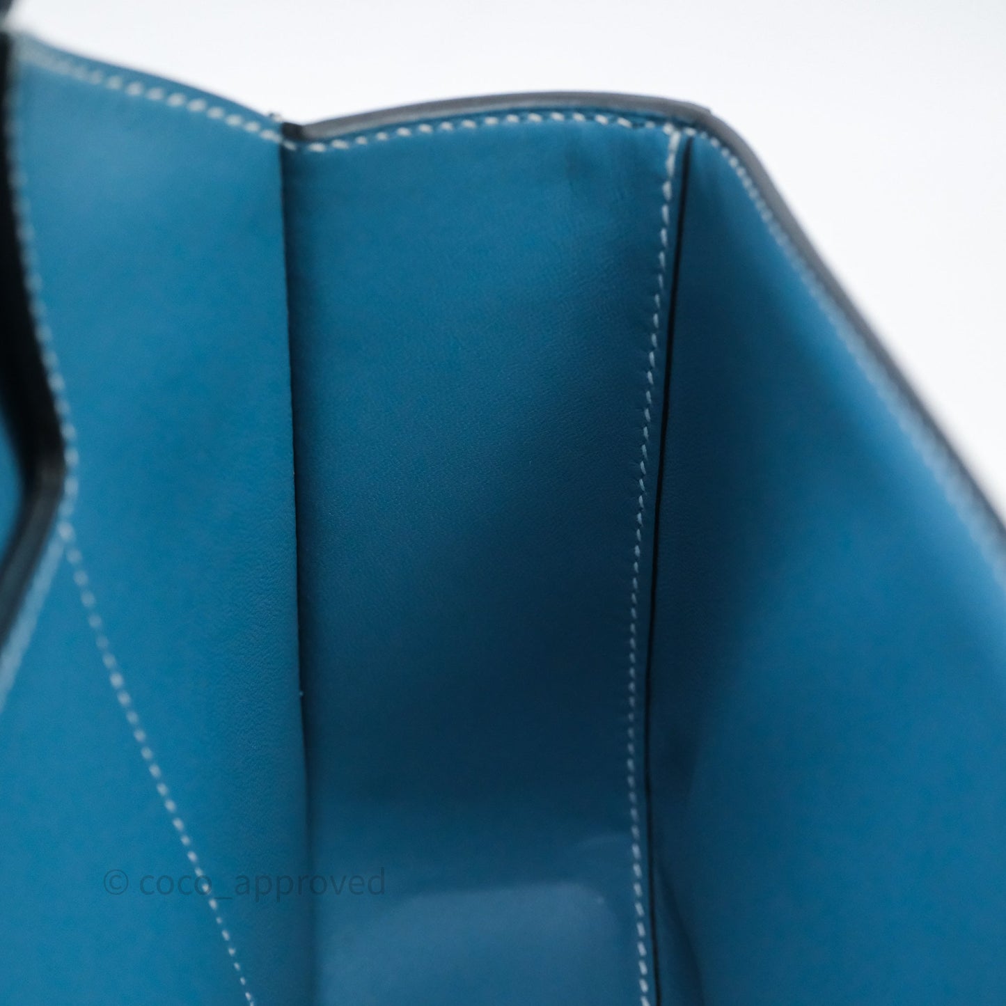 Hermès Della Cavalleria Mini II Bag 18 New Bleu Jean 75 Epsom Palladium Hardware