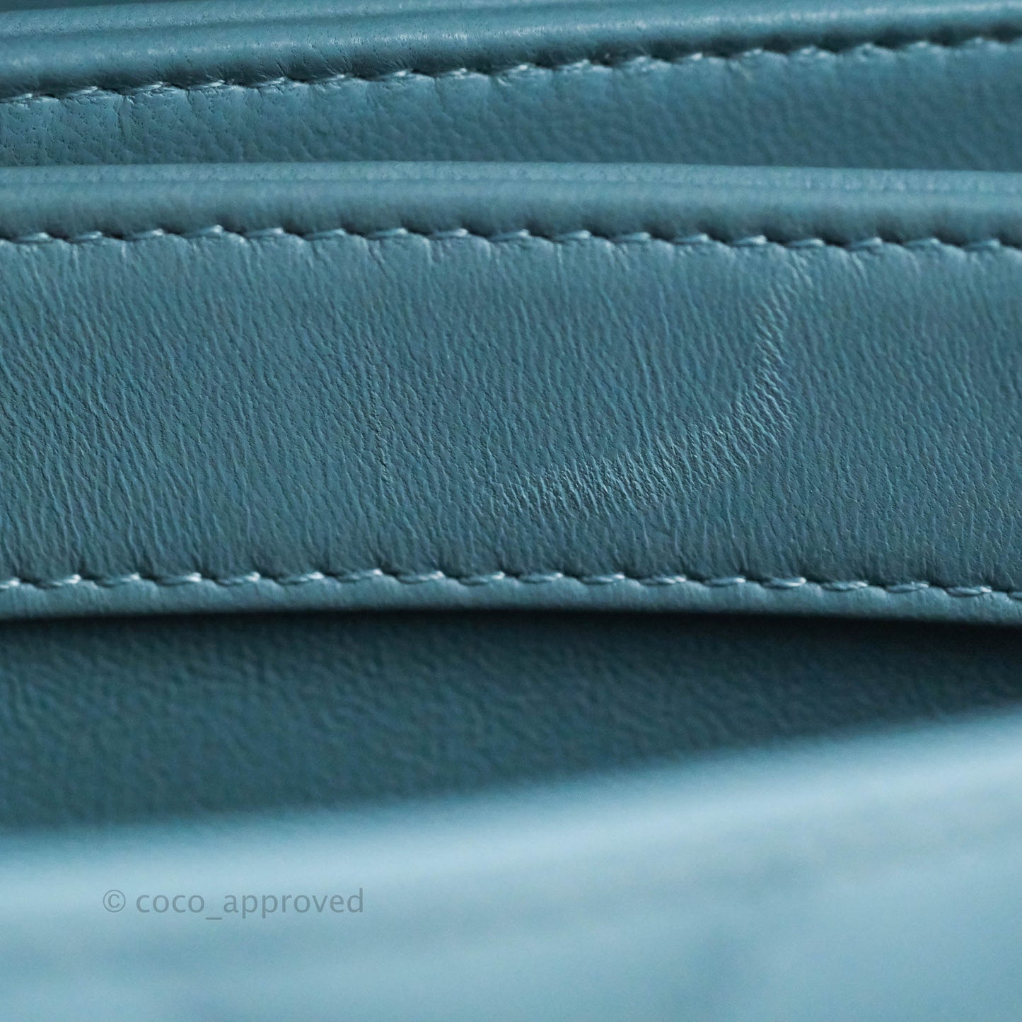 Chanel Trendy CC Chevron Small Blue Lambskin Gold Hardware