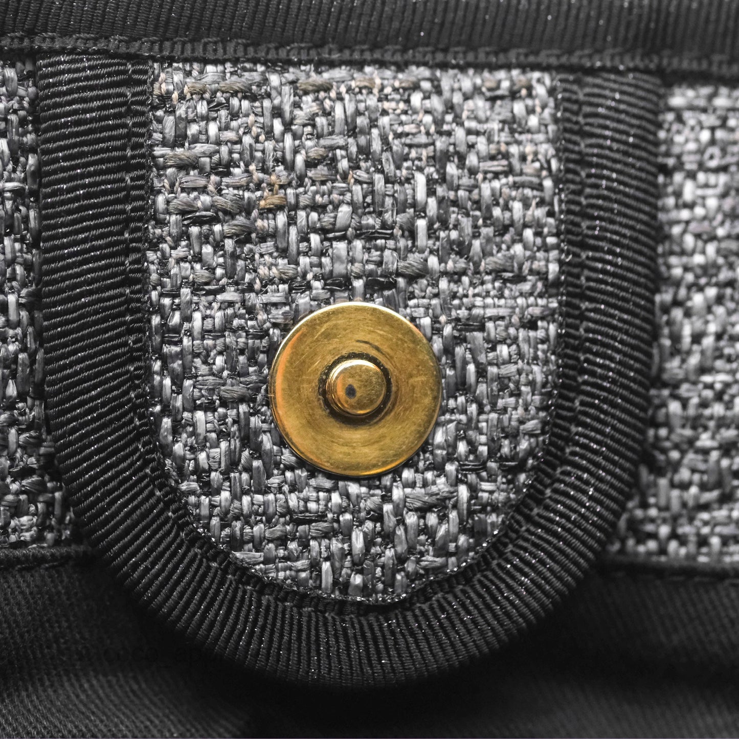 Chanel Medium Deauville Black Charcoal Tote