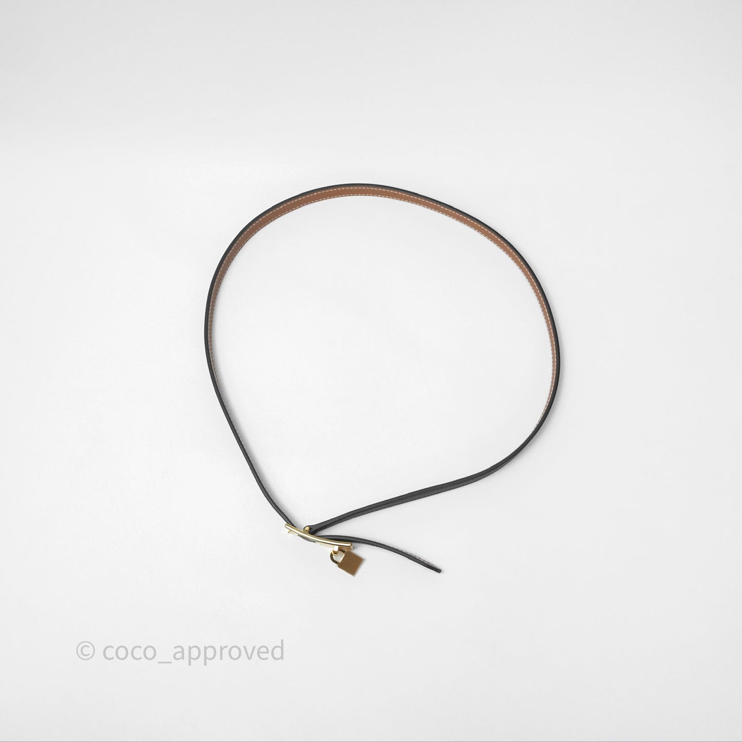 Hermès Swift/Epsom Lucky 15 Belt Gold Hardware