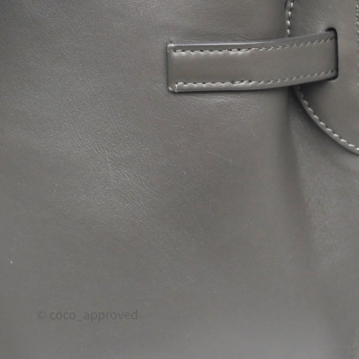 Celine Big Bag Nano Bucket Grey Smooth Calfskin