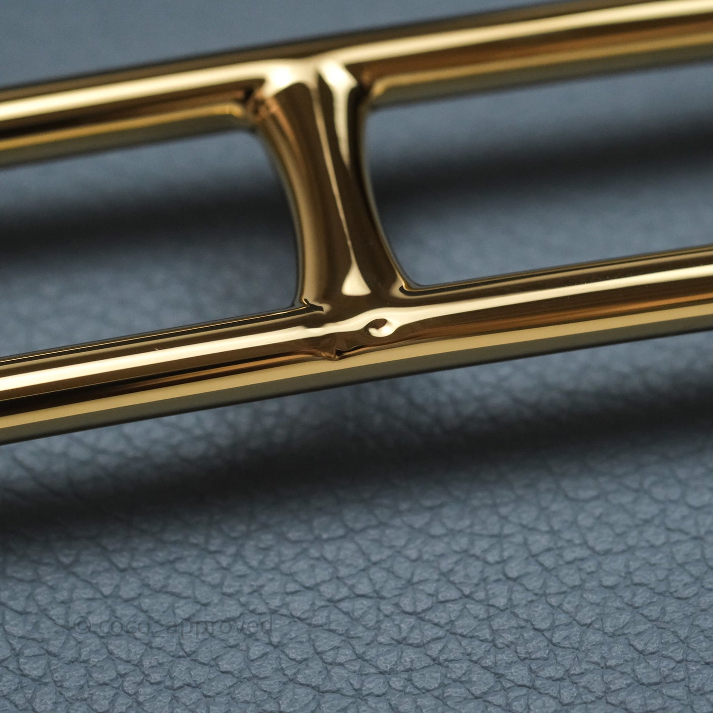 Hermès Roulis Mini 18 Bleu Lin J7 Evercolour Gold Hardware