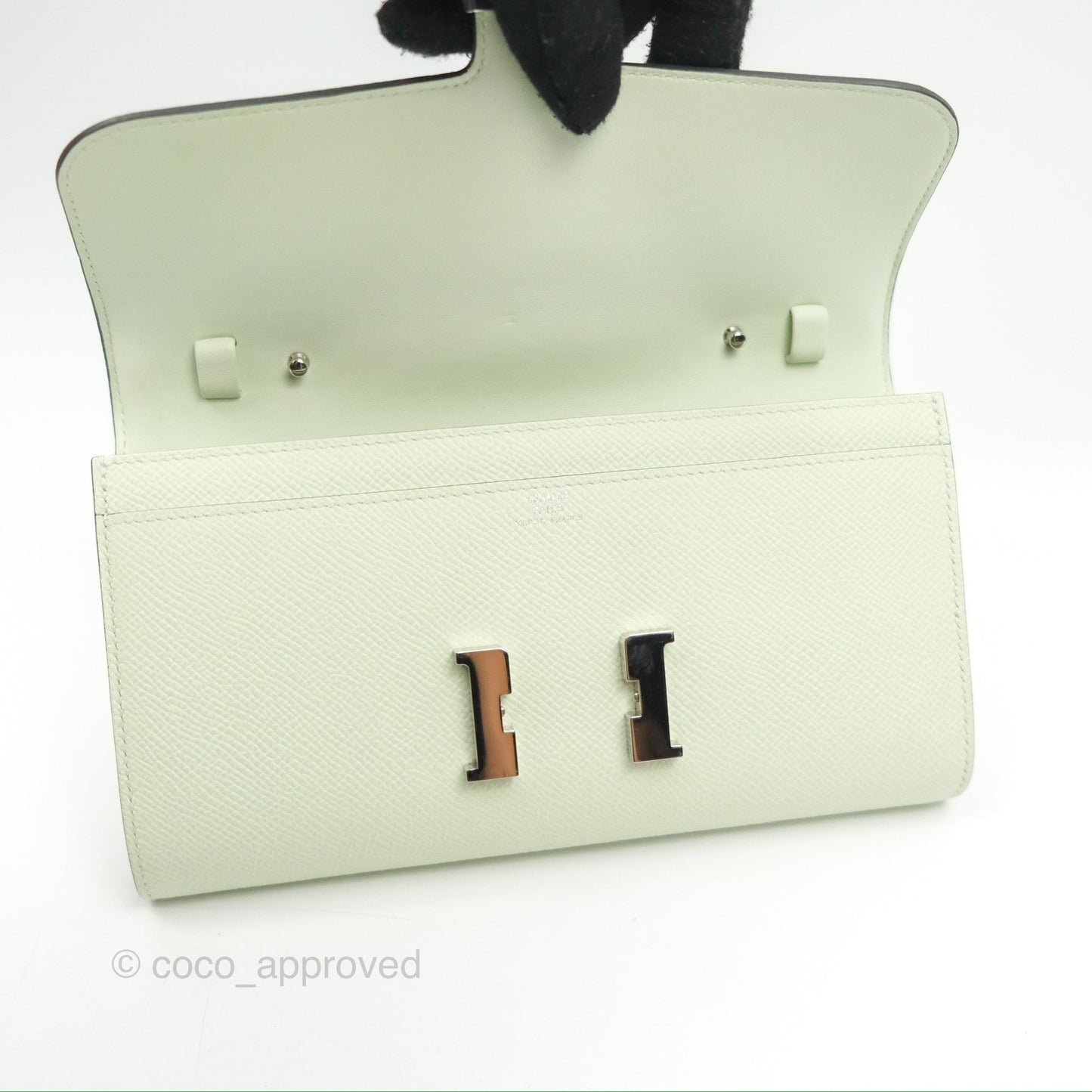 Hermès Constance To Go Wallet Vert Fizz Epsom Palladium Hardware