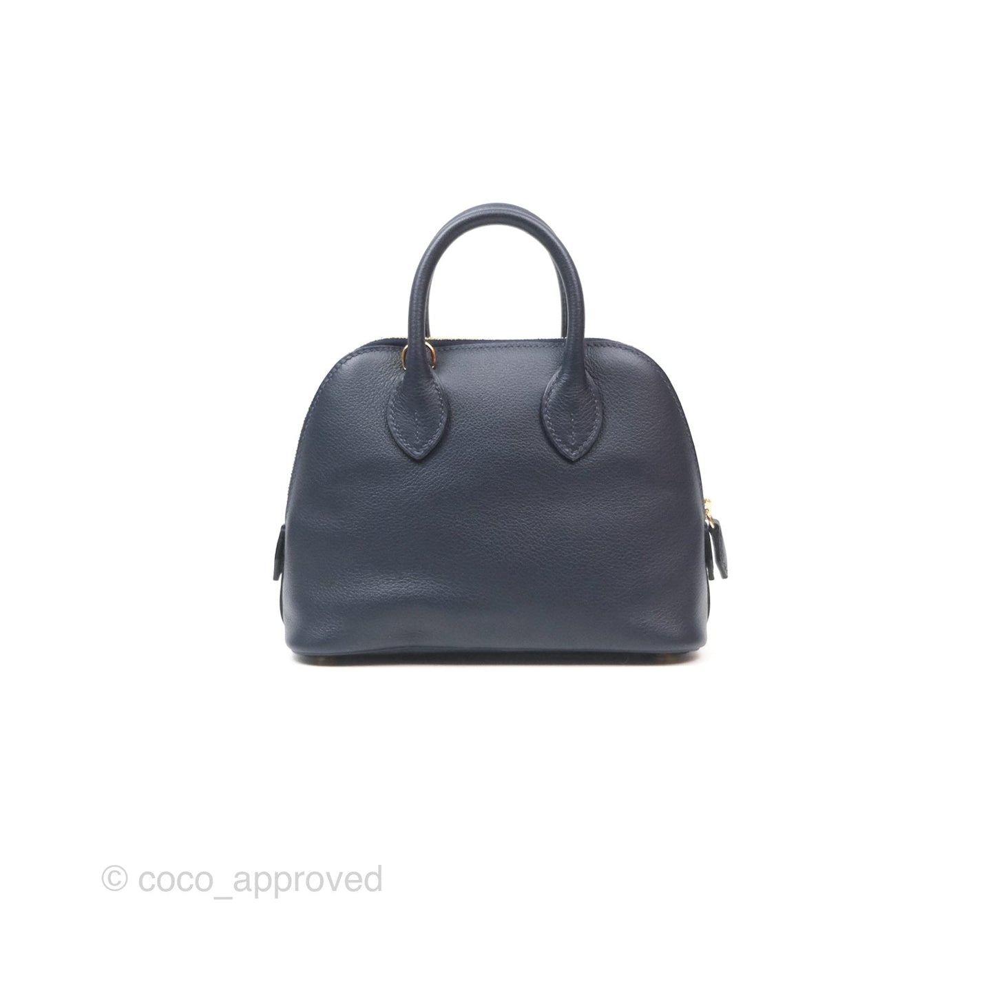 Hermès Bolide Mini 1923 Bleu Nuit 2Z Evercolor Gold Hardware