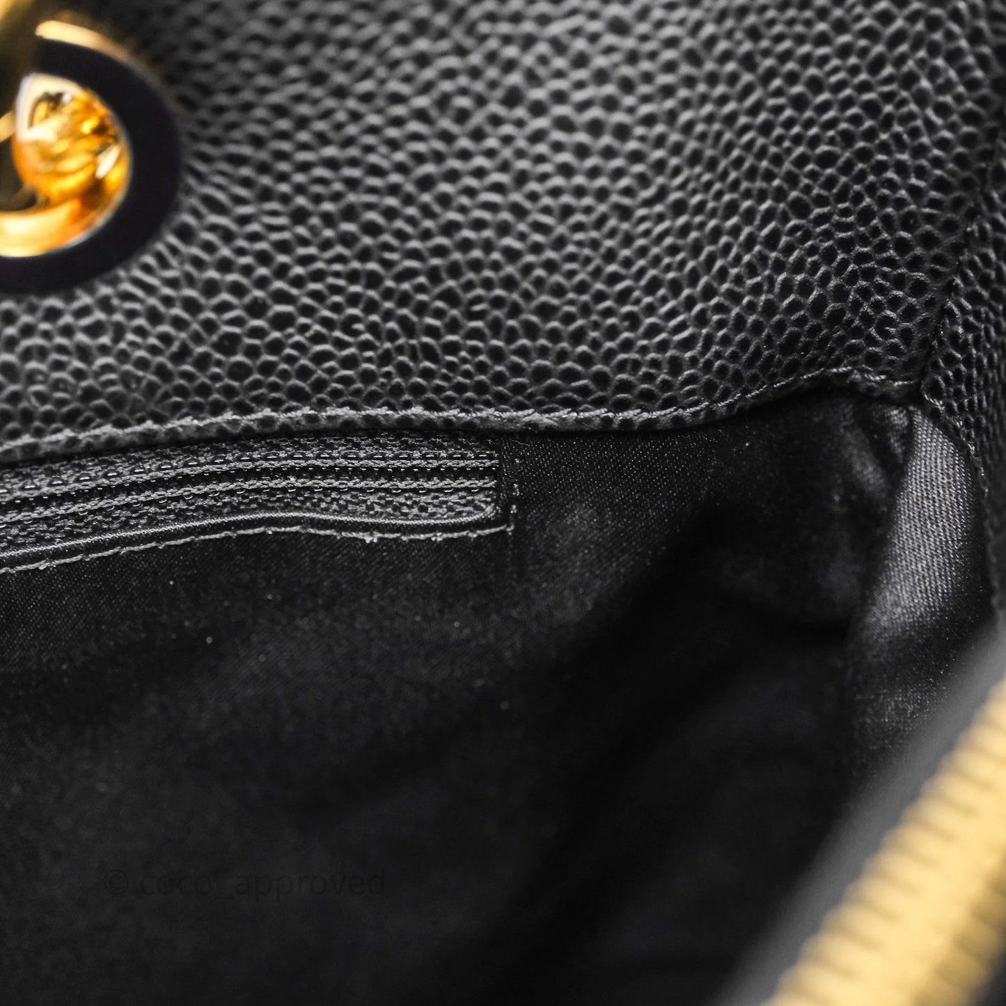 Chanel GST Black Caviar Gold Hardware