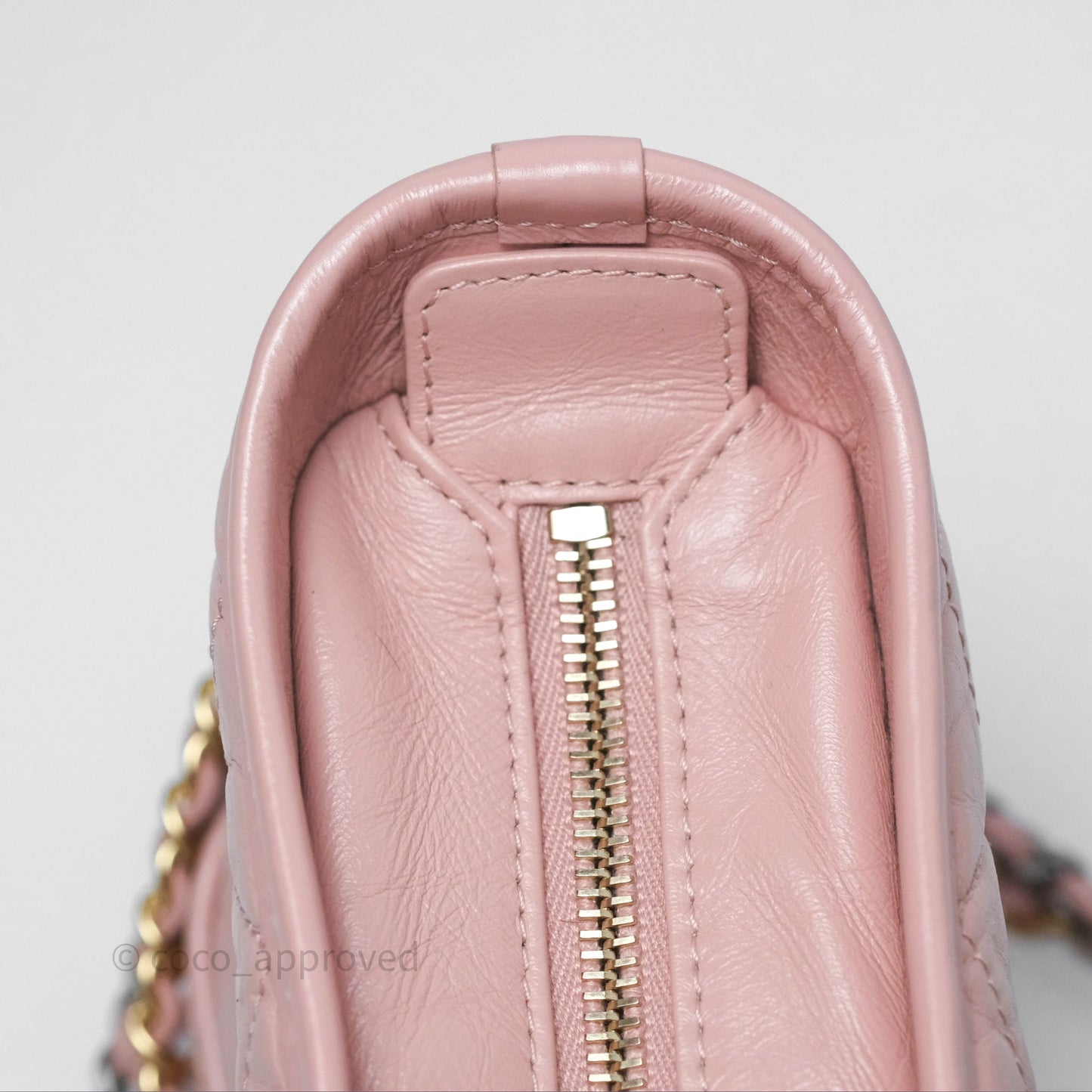 Chanel Small Gabrielle Hobo Quilted Pink Aged Calfskin
