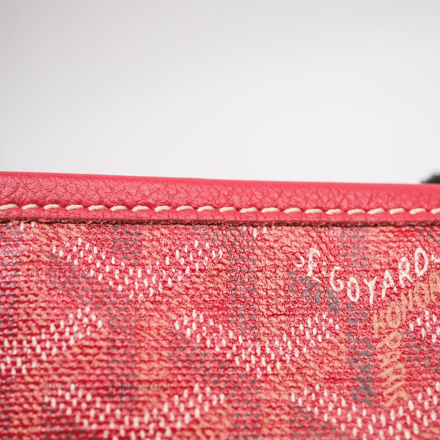 Goyard St Louis Tote GM Red