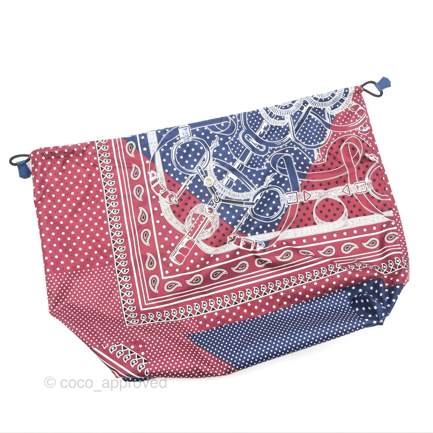 Hermès Garden Pouch 36 Bleu Saphir/ Bordeaux/ Bleu Marine