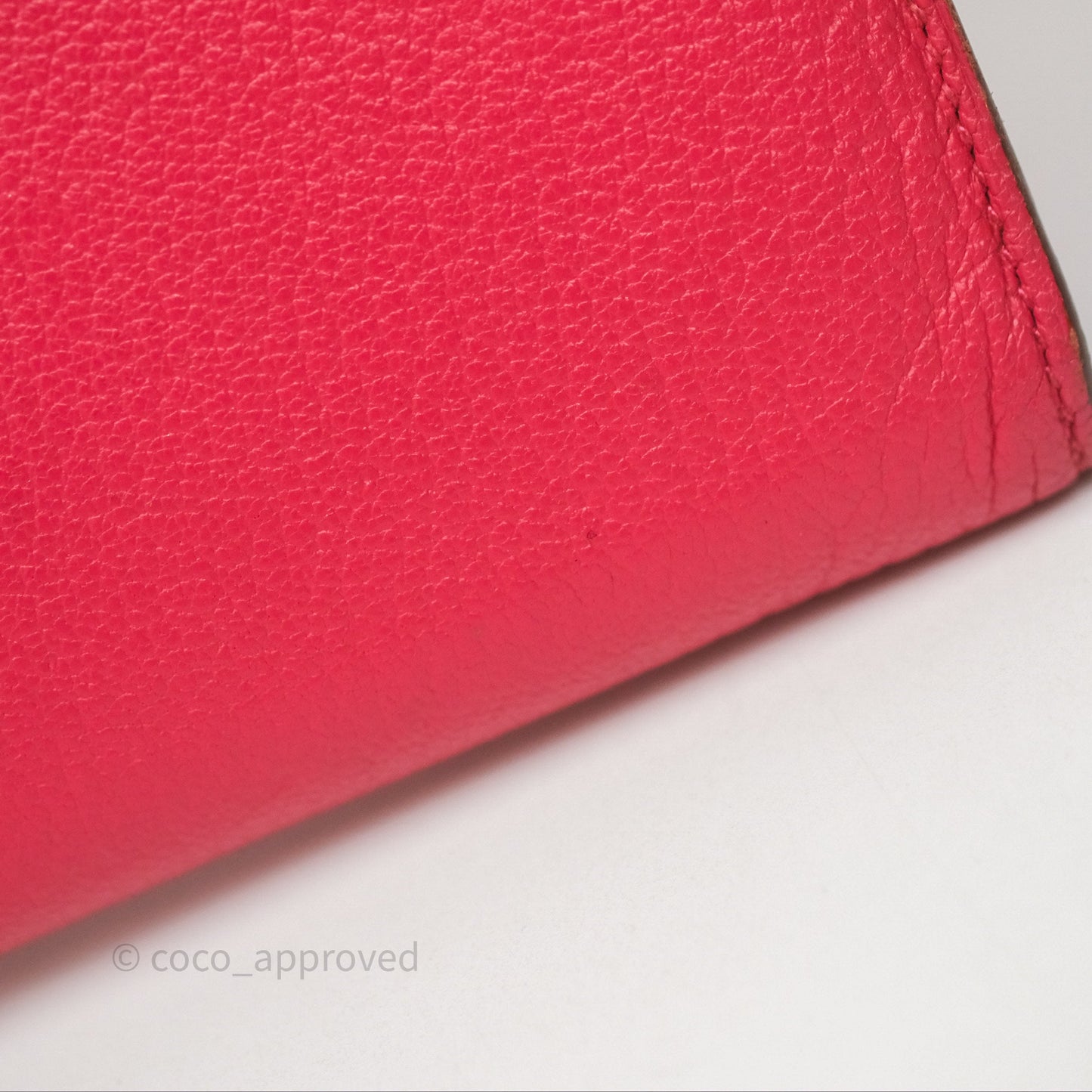 Hermès Kelly Wallet Pink Chevre Mysore Palladium Hardware