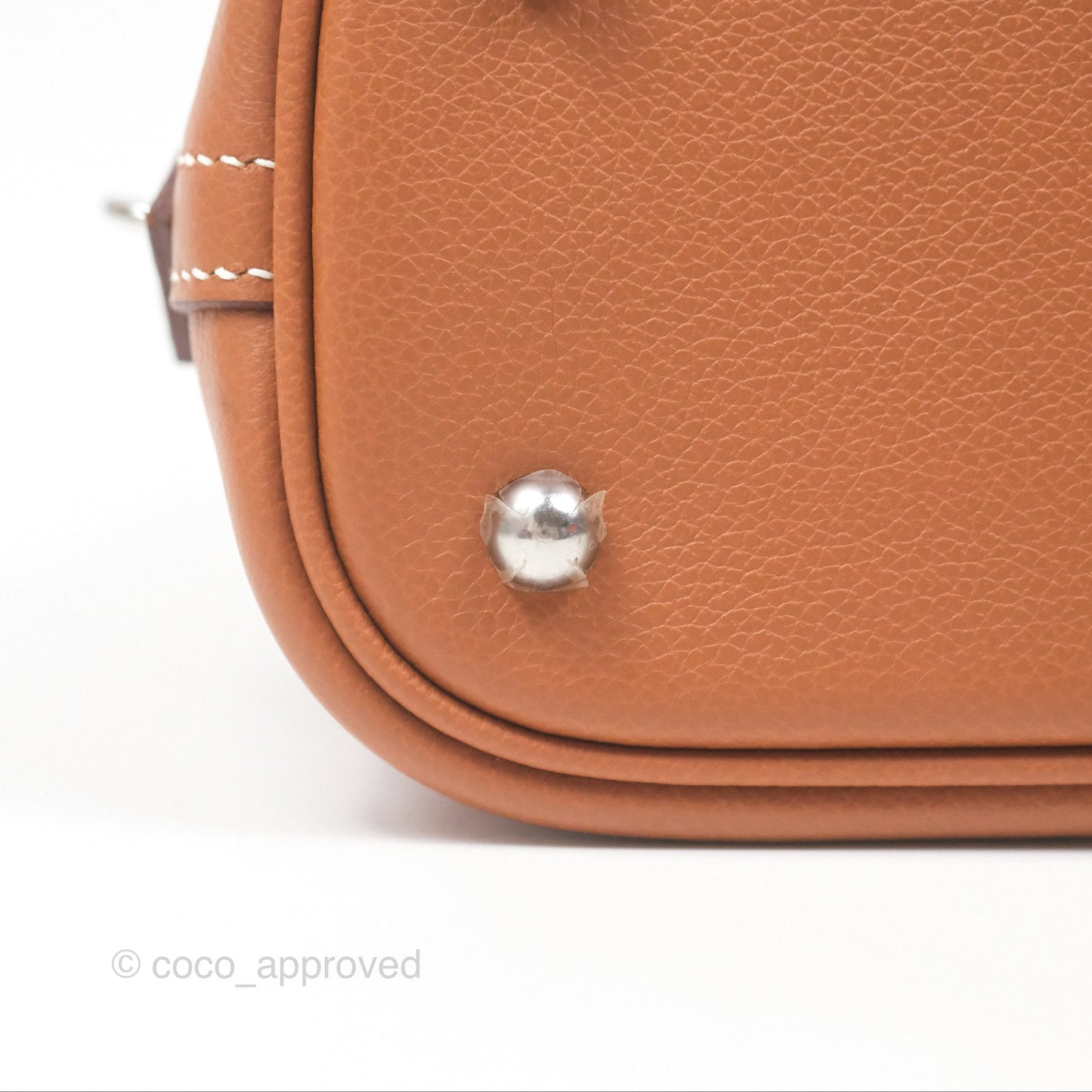 Hermès Bolide 1923 25 Gold 37 Evercolor Palladium Hardware