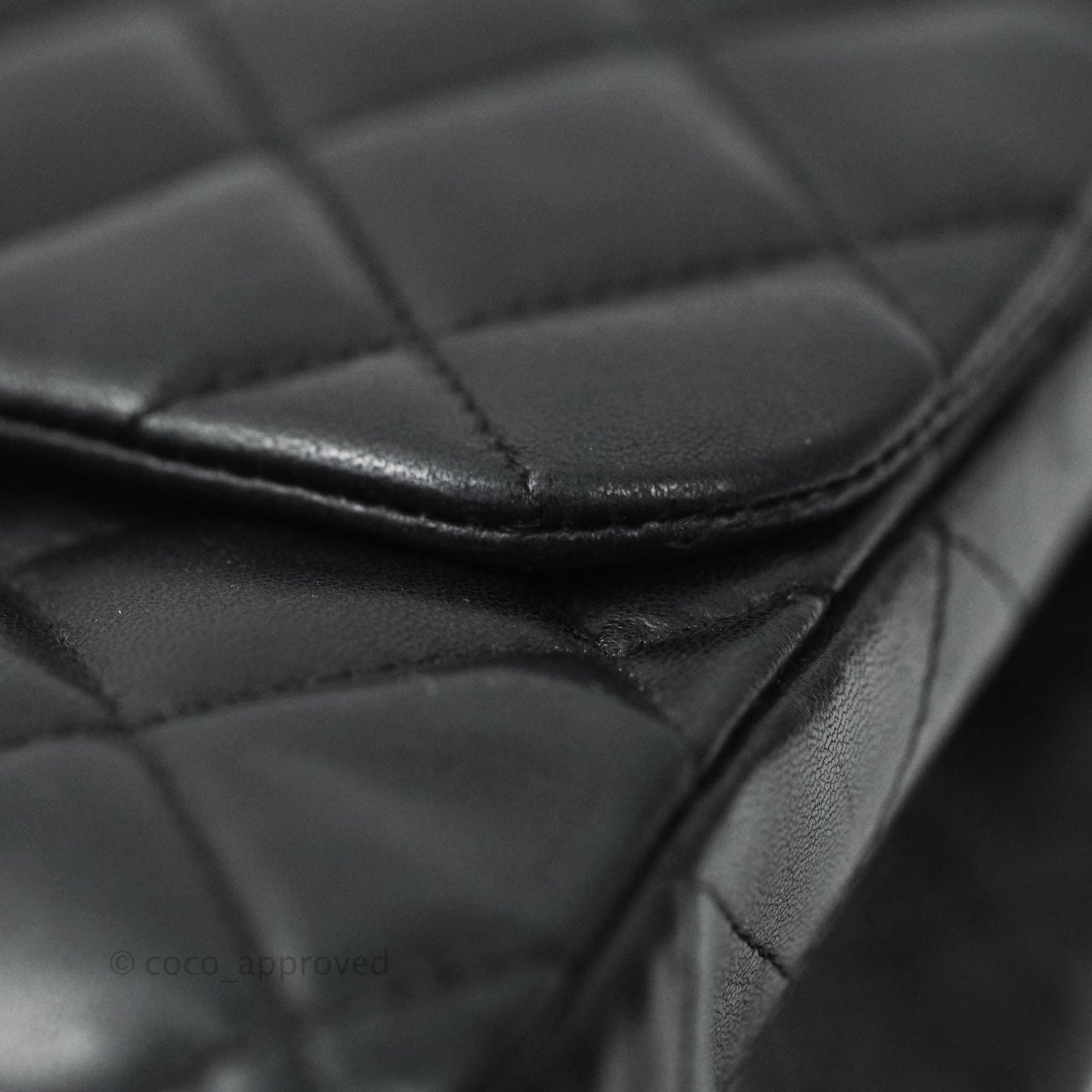Chanel Jumbo Single Flap Black Lambskin Silver Hardware⁣⁣