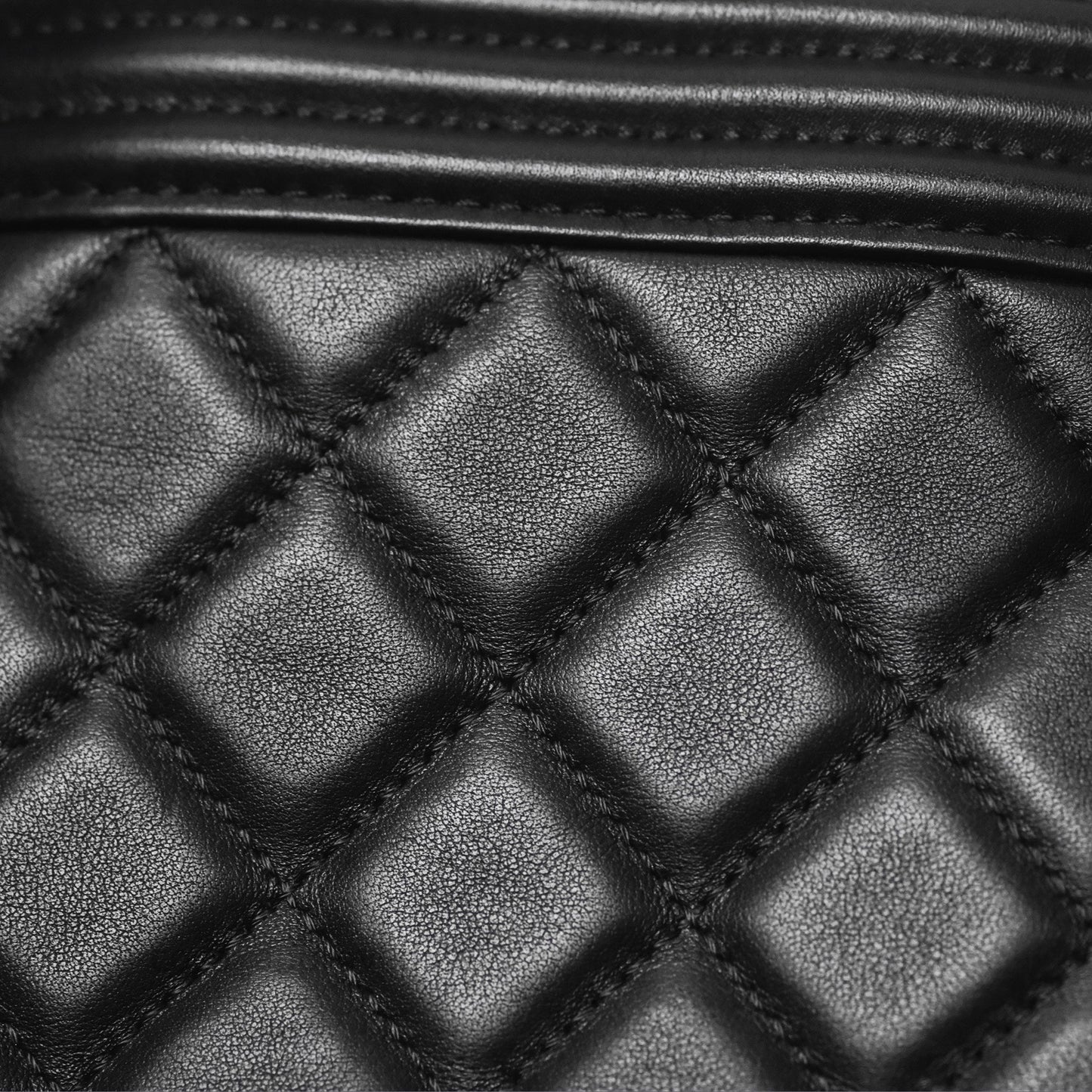 Chanel Quilted Boy Bucket Bag Black Lambskin Aged Gold Hardware