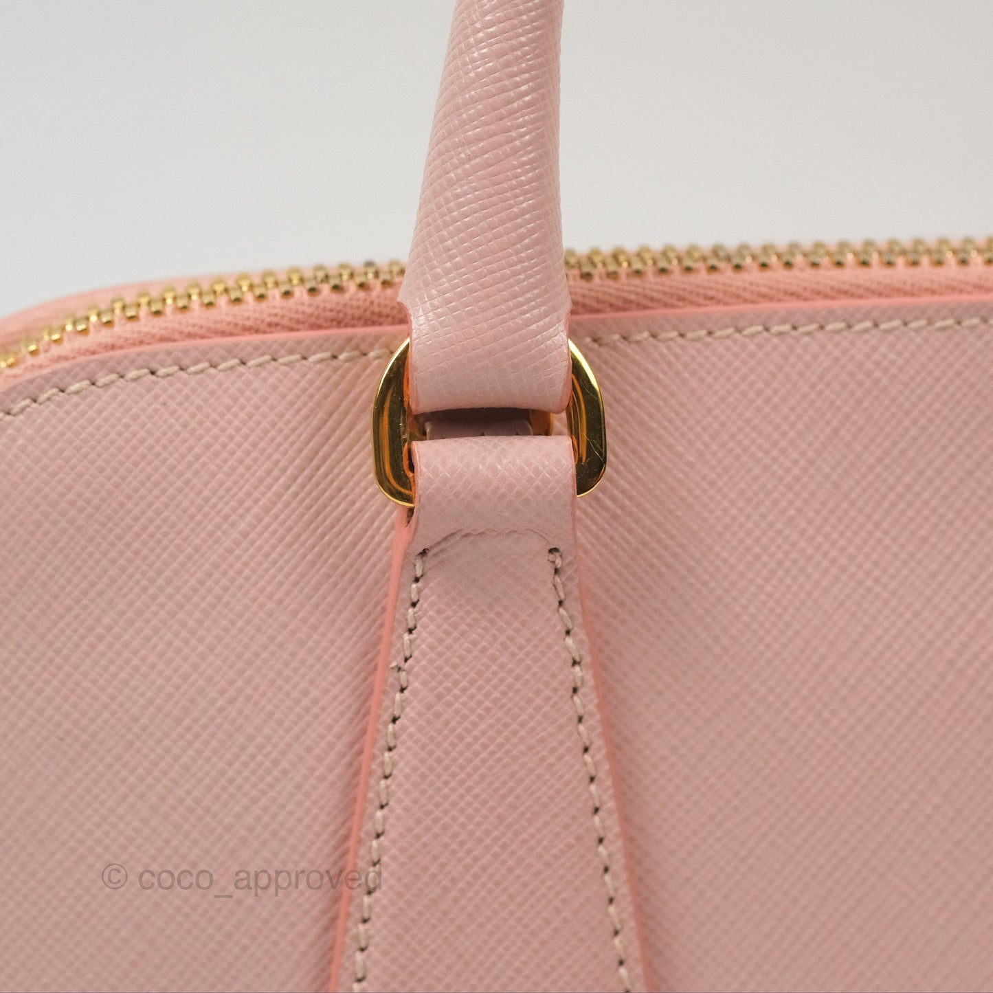 Prada Small Promenade Bag Saffiano Lux Light Pink