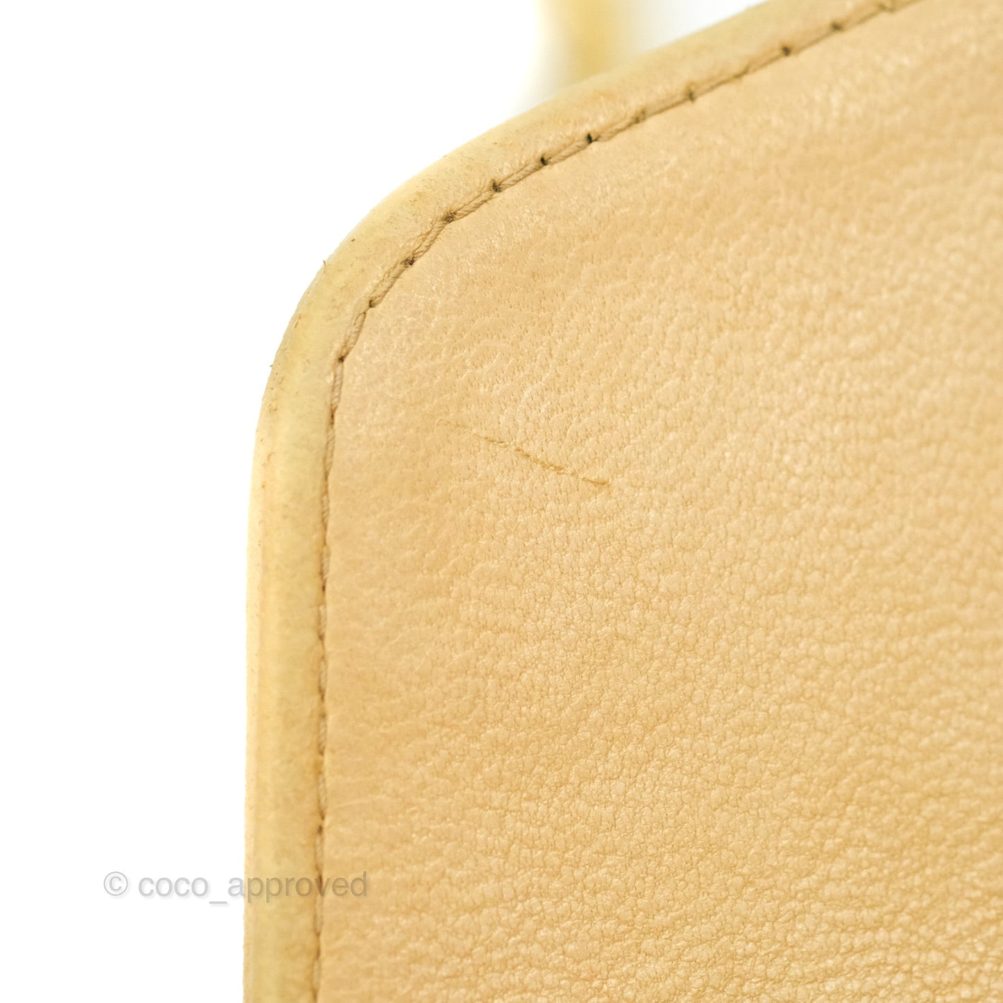 Chanel Small Vintage Quilted Classic Diana Flap Bag Beige Lambskin 24K Gold Hardware
