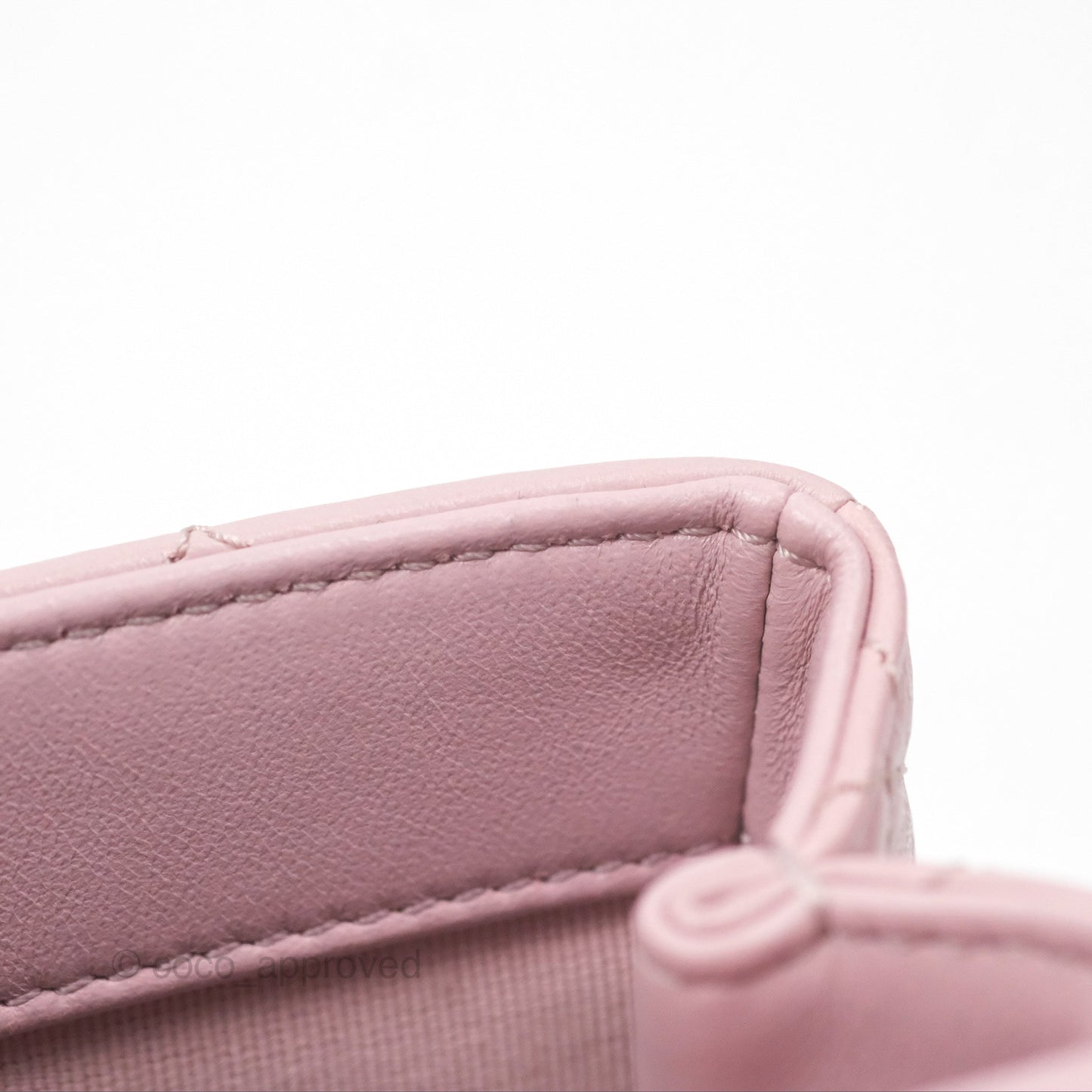 Chanel Flap Bag Dusty Pink Lambskin Aged Gold Hardware 24P