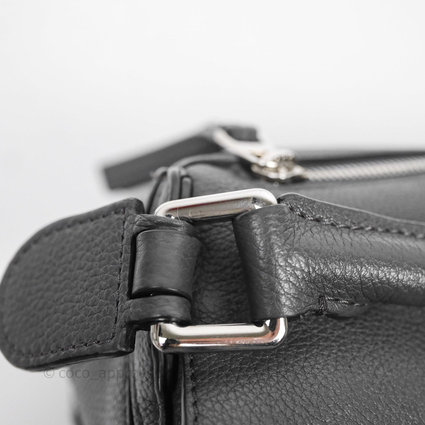 Loewe Small Puzzle Grey Calfskin Edge Bag