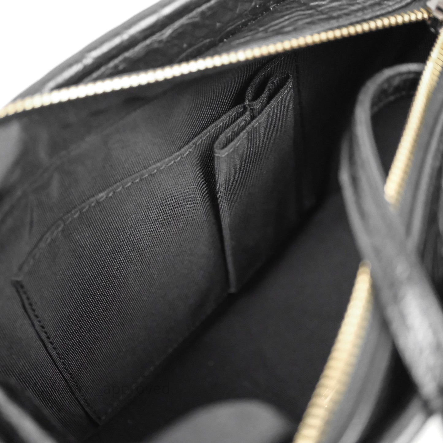 Chanel Crocodile Embossed Calfskin Small Gabrielle Cocodile Hobo Black