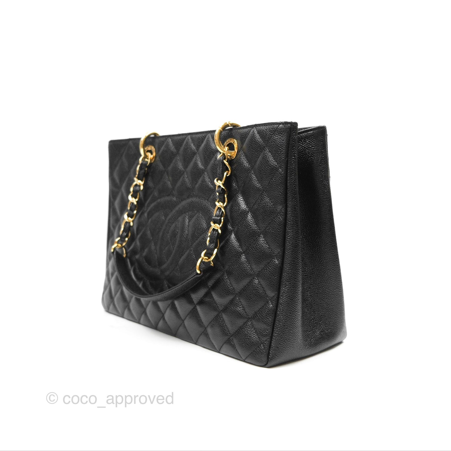 Chanel GST Black Caviar Gold Hardware