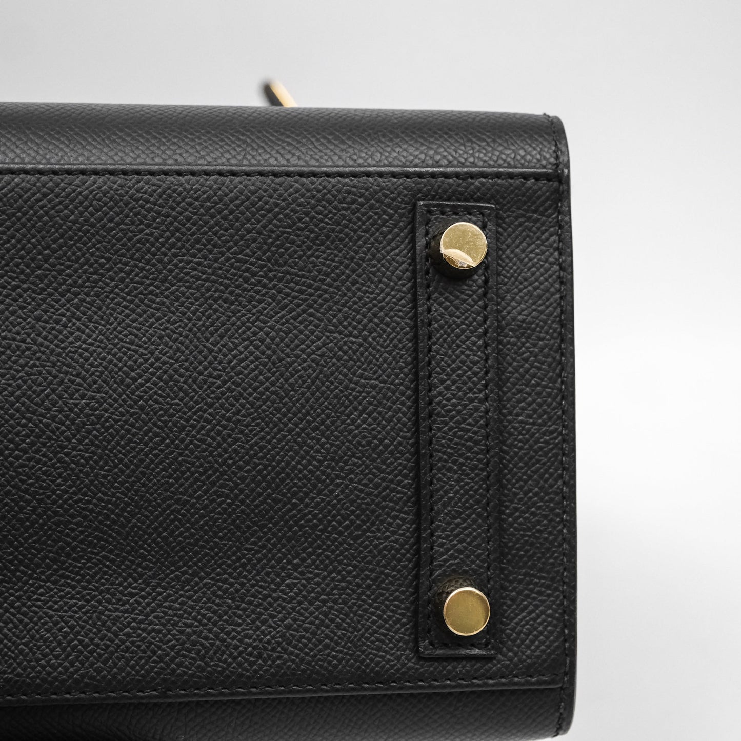 Hermès Birkin Sellier 25 Noir 89 Epsom Gold Hardware