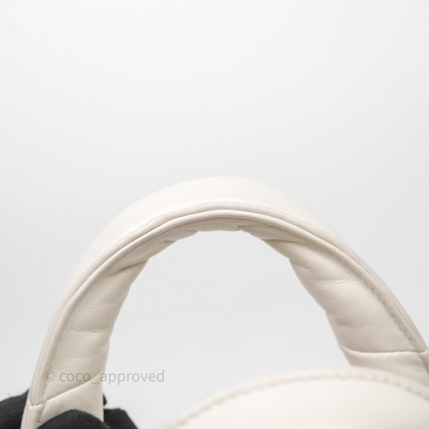 Prada Soft Tote Bag Ivory Silver Hardware