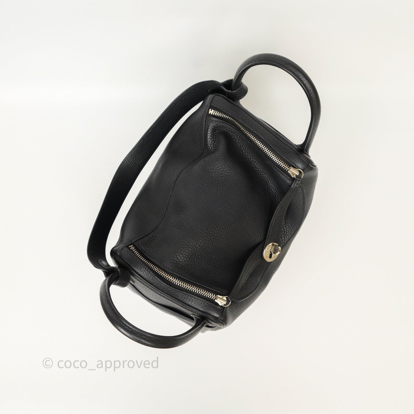 Hermès Lindy 30 Black Clemence Palladium Hardware