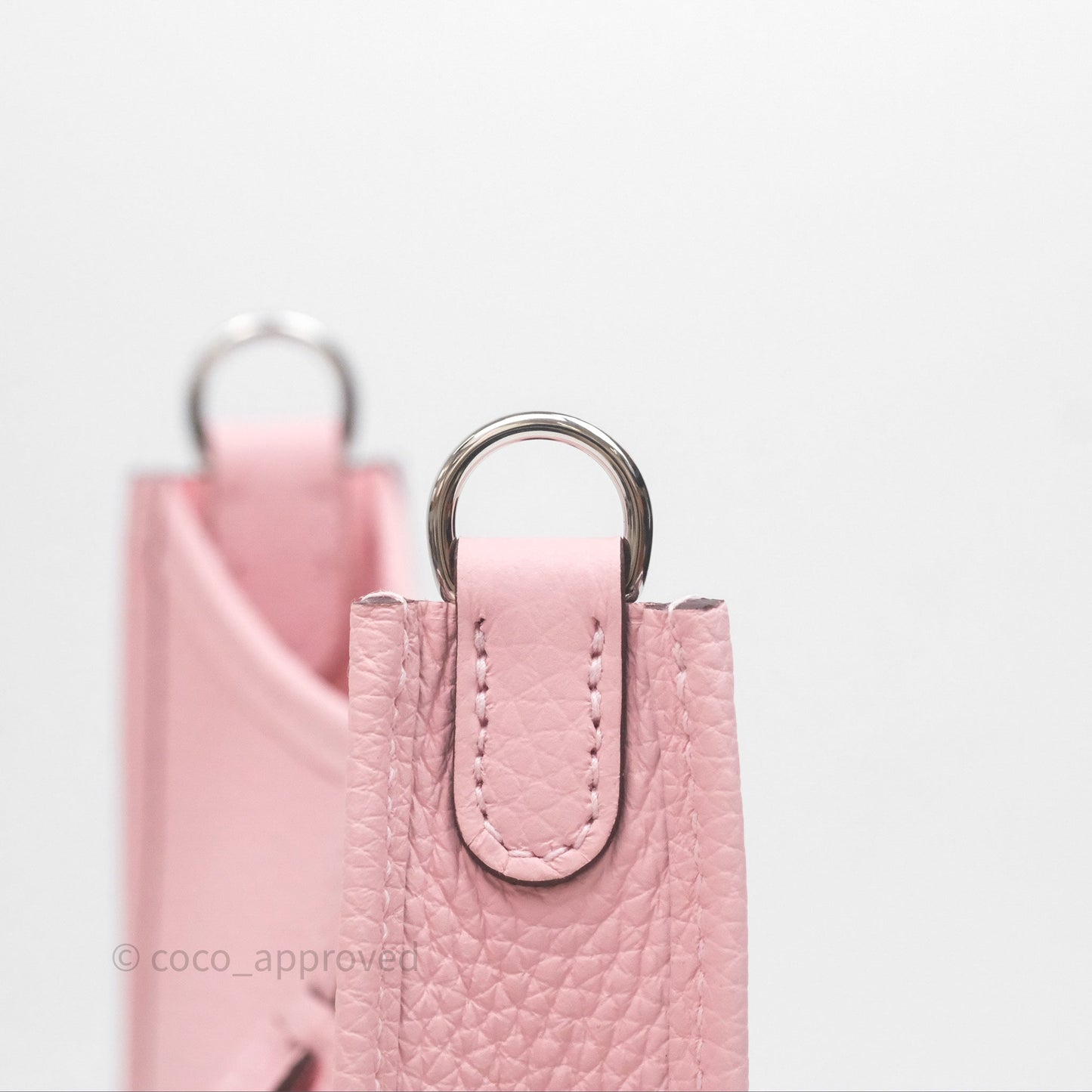 Hermès Mini Evelyne 16 Sakura/Rose Clemence Palladium Hardware