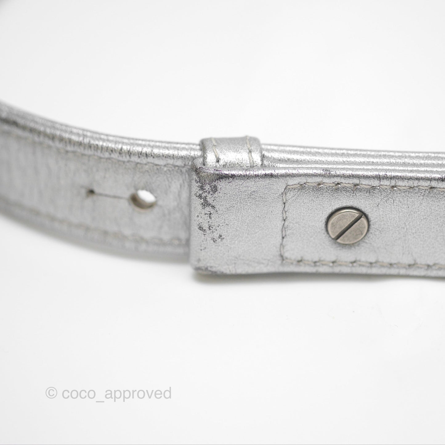 Chanel Large Gabrielle Hobo Metallic Silver Aged Calfskin Mixed Hardware