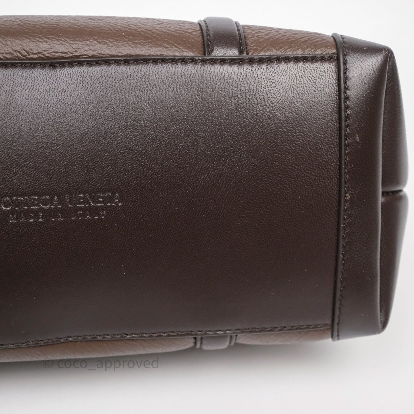 Bottega Veneta Shearling Aviator Small Andiamo Bag Brown
