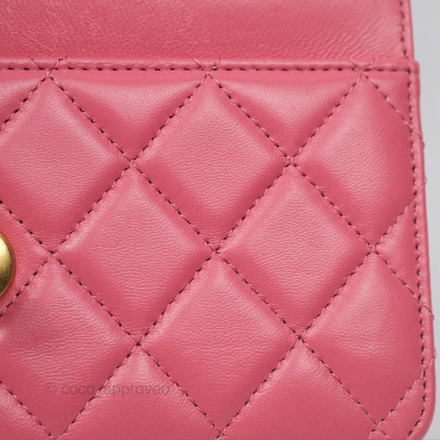 Chanel All Slide Wallet on Chain WOC Adjustable Chain Quilted Pink Lambskin