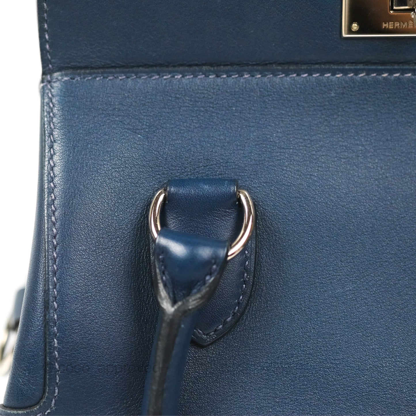 Hermès ToolBox 20 Navy Swift Palladium Hardware