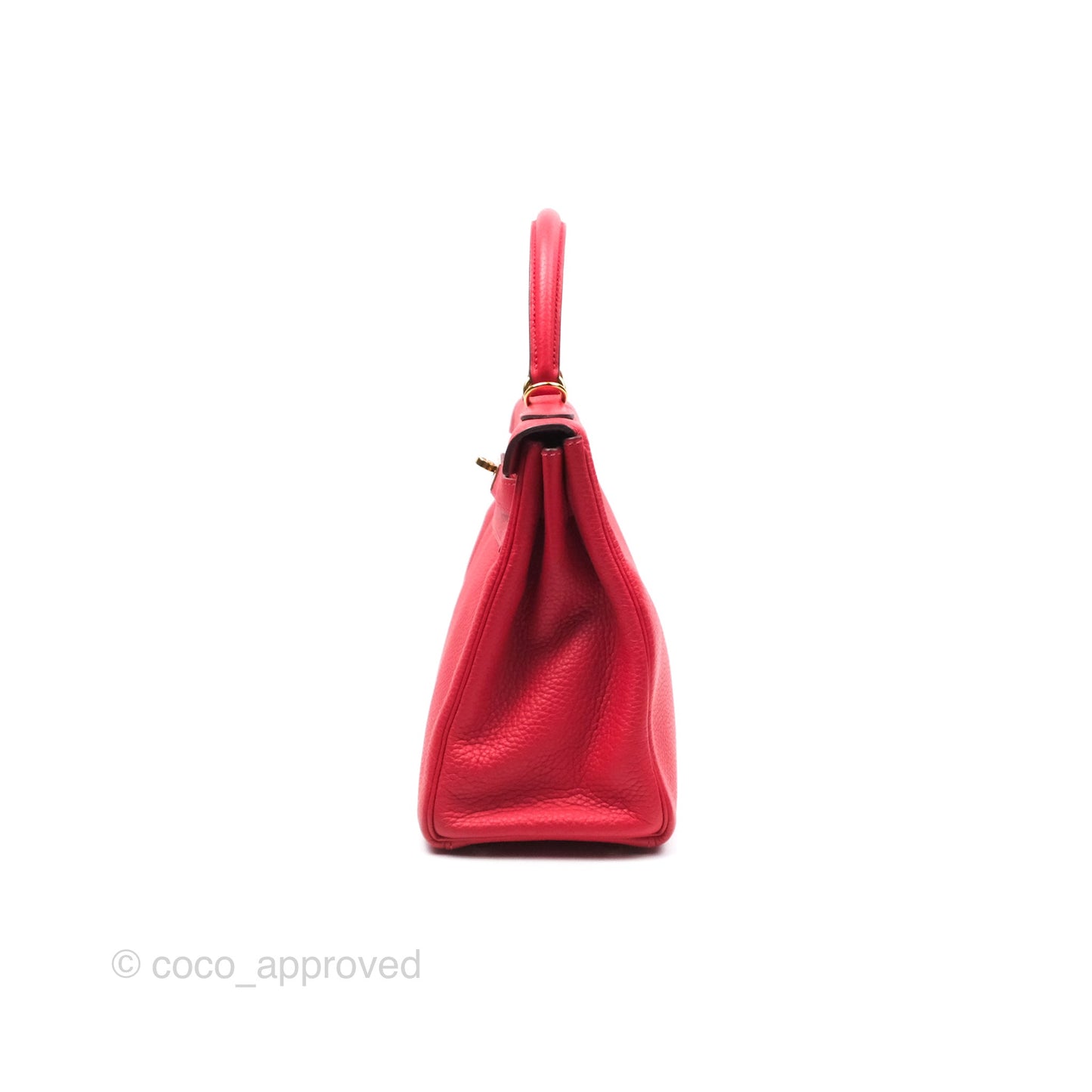 Hermès Kelly 28 Retourne Rouge Tomate S5 Clemence Gold Hardware