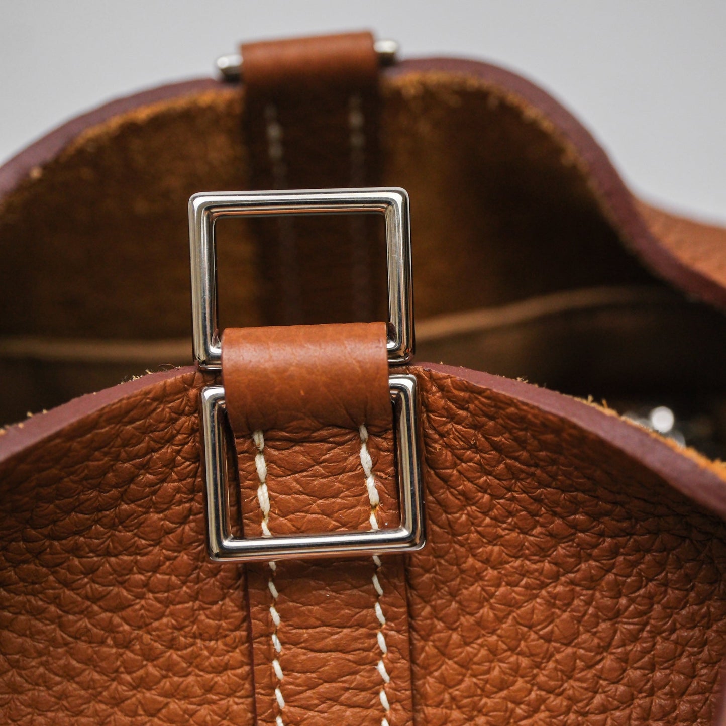 Hermes Picotin Lock 18 Gold 37/Bleu Brume T0 Clemence Palladium Hardware