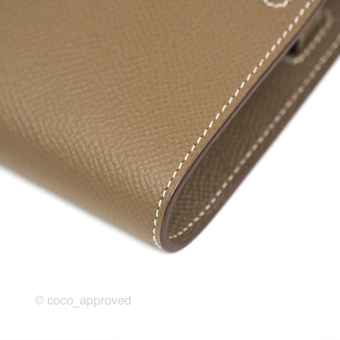 Hermès Kelly To Go Wallet Etoupe Epsom Palladium Hardware