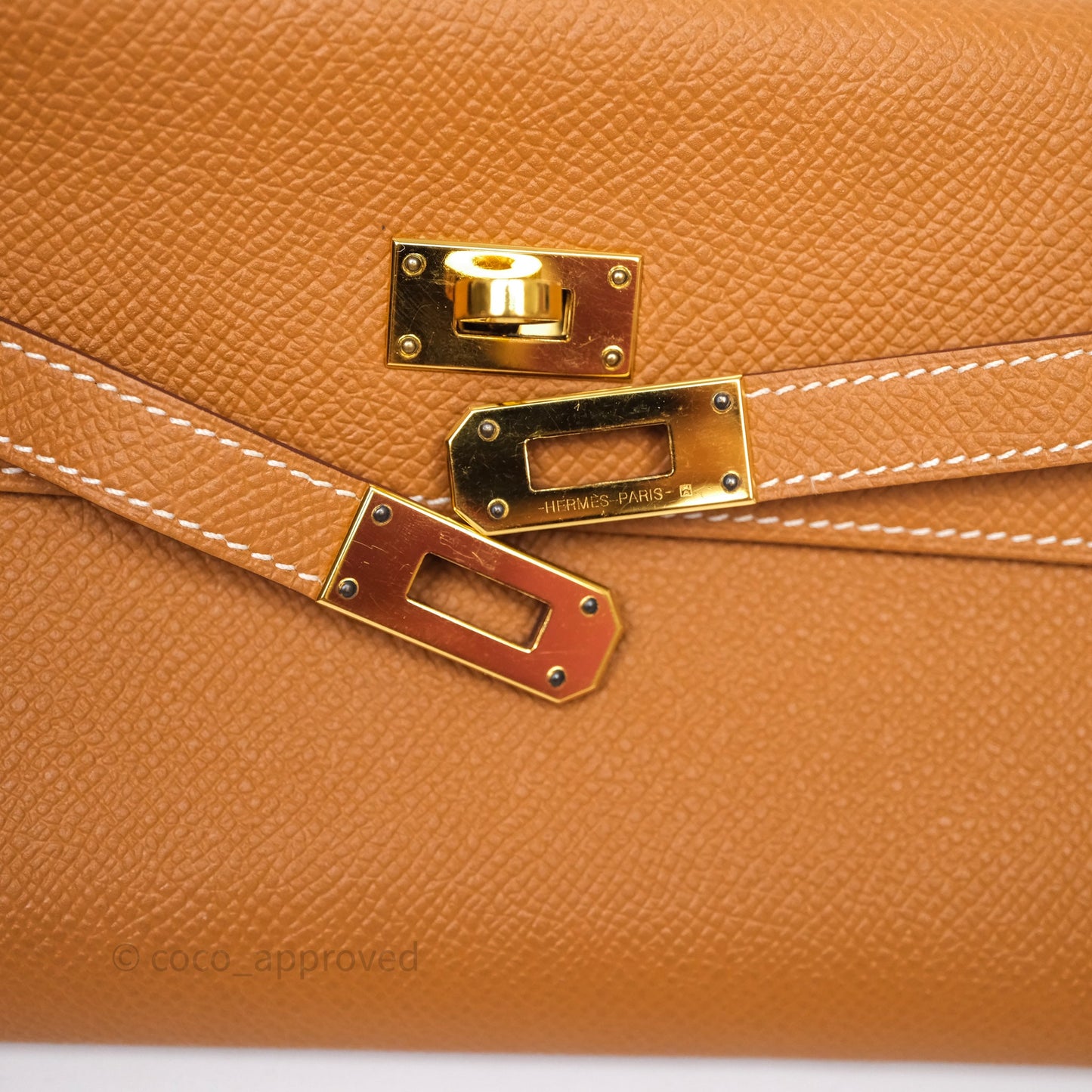 Hermès Kelly To Go Wallet Gold 37 Epsom Gold Hardware