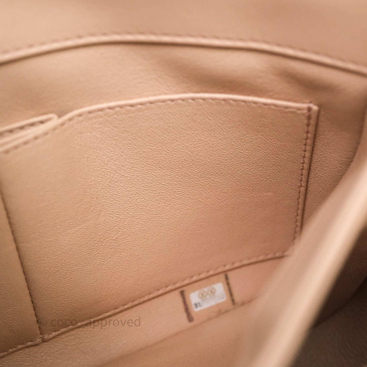 Chanel Small Trendy CC Beige Lambskin Gold Hardware