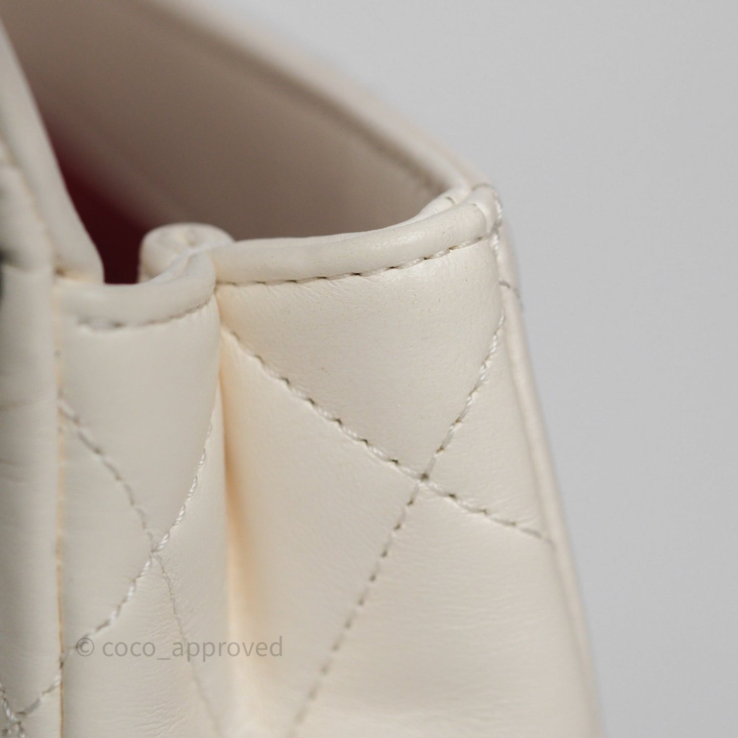 Chanel Small Fancy Jewel Flap White Shiny Lambskin Aged Gold Hardware 23S