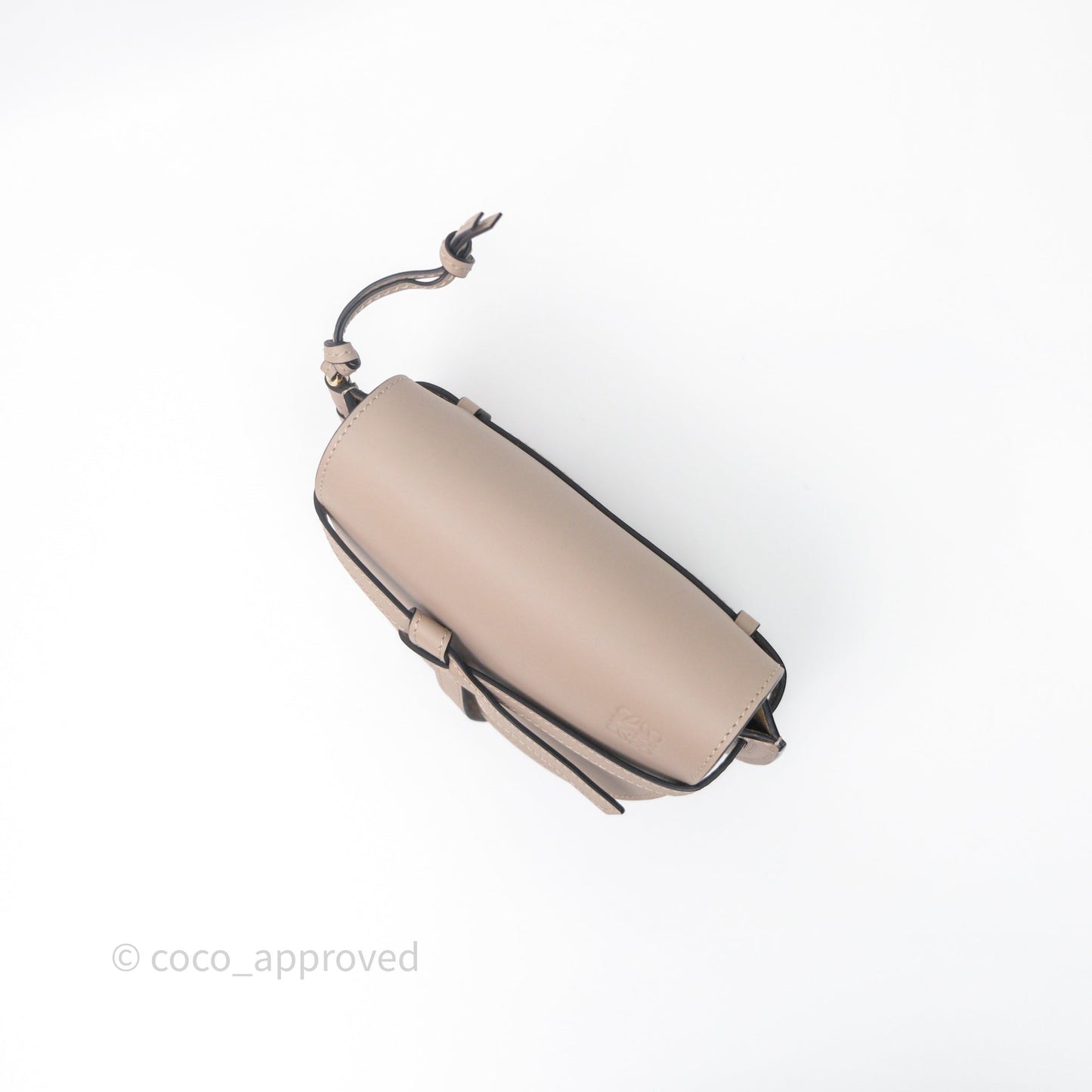 Loewe Mini Gate Dual Bag Beige Sand Soft Calfskin Jacquard Strap