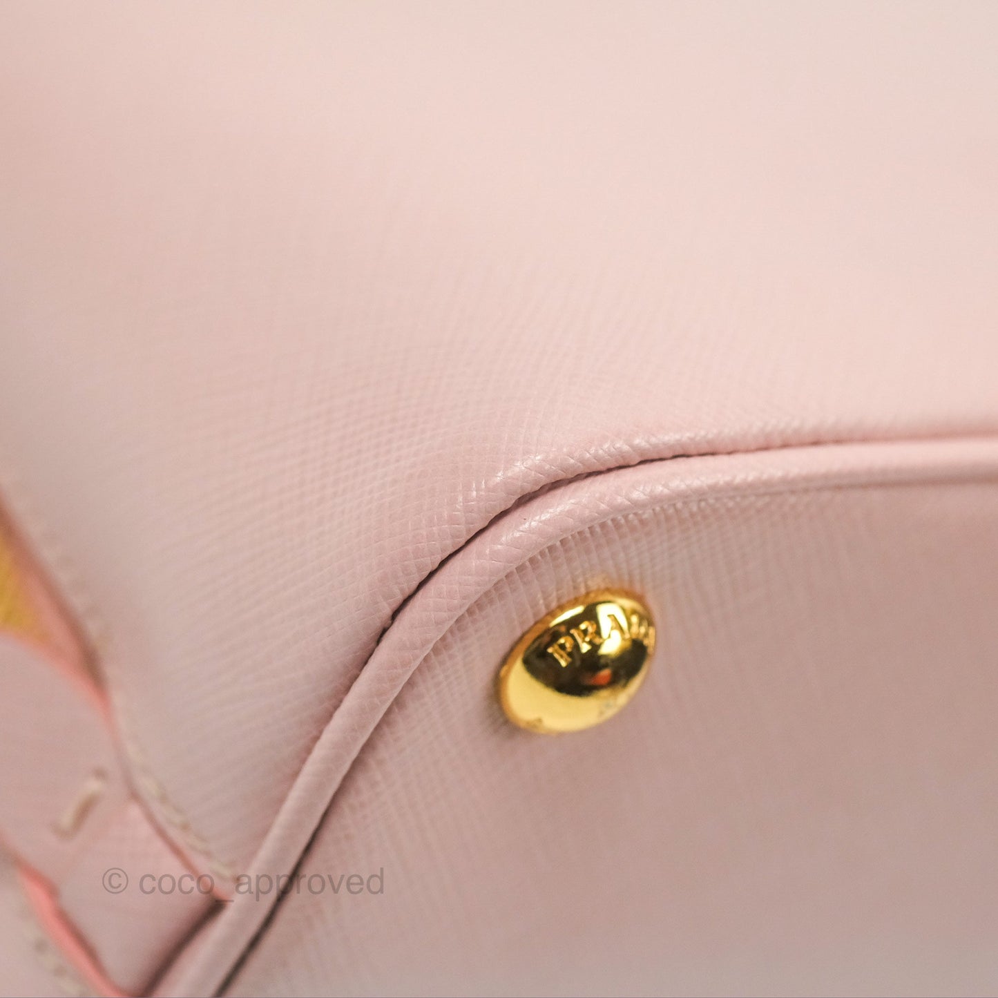 Prada Small Promenade Bag Saffiano Lux Light Pink
