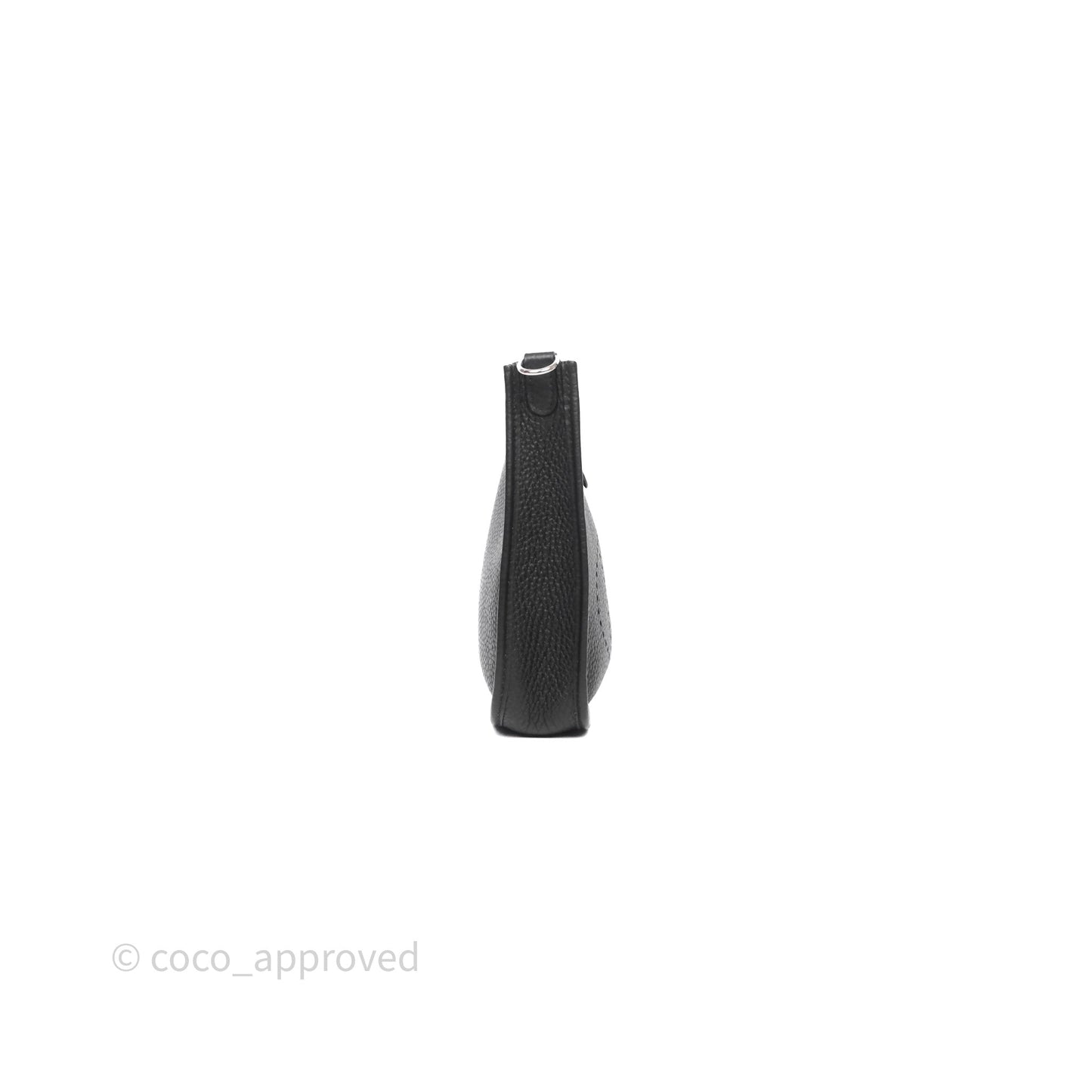 Hermès Mini Evelyne 16 Noir 89 Clemence Palladium Hardware