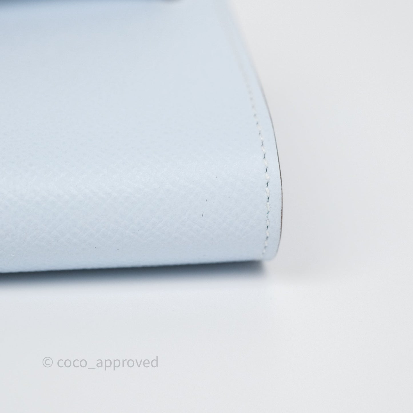 Hermès Kelly To Go Wallet Bleu Brume T0 Epsom Gold Hardware