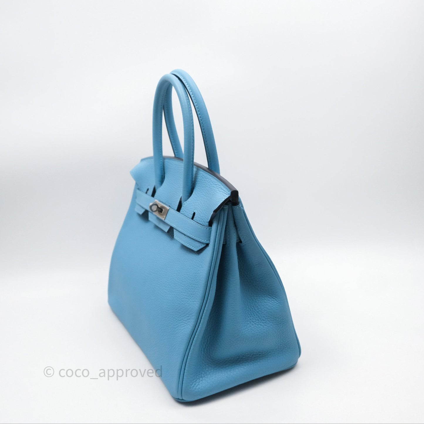 Hermès Birkin 30 Bleu De Nord Togo Palladium Hardware