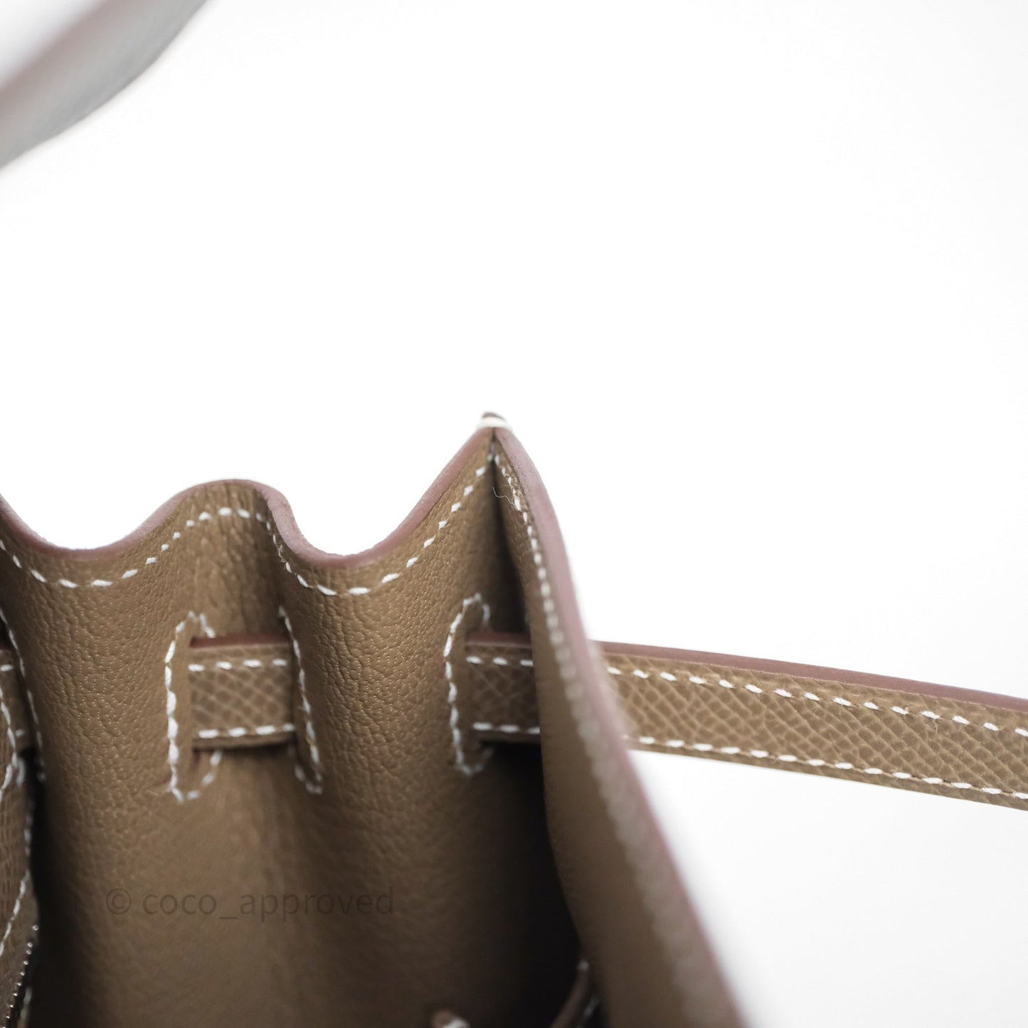 Hermes Kelly 25 Etoupe 18 Palladium Hardware