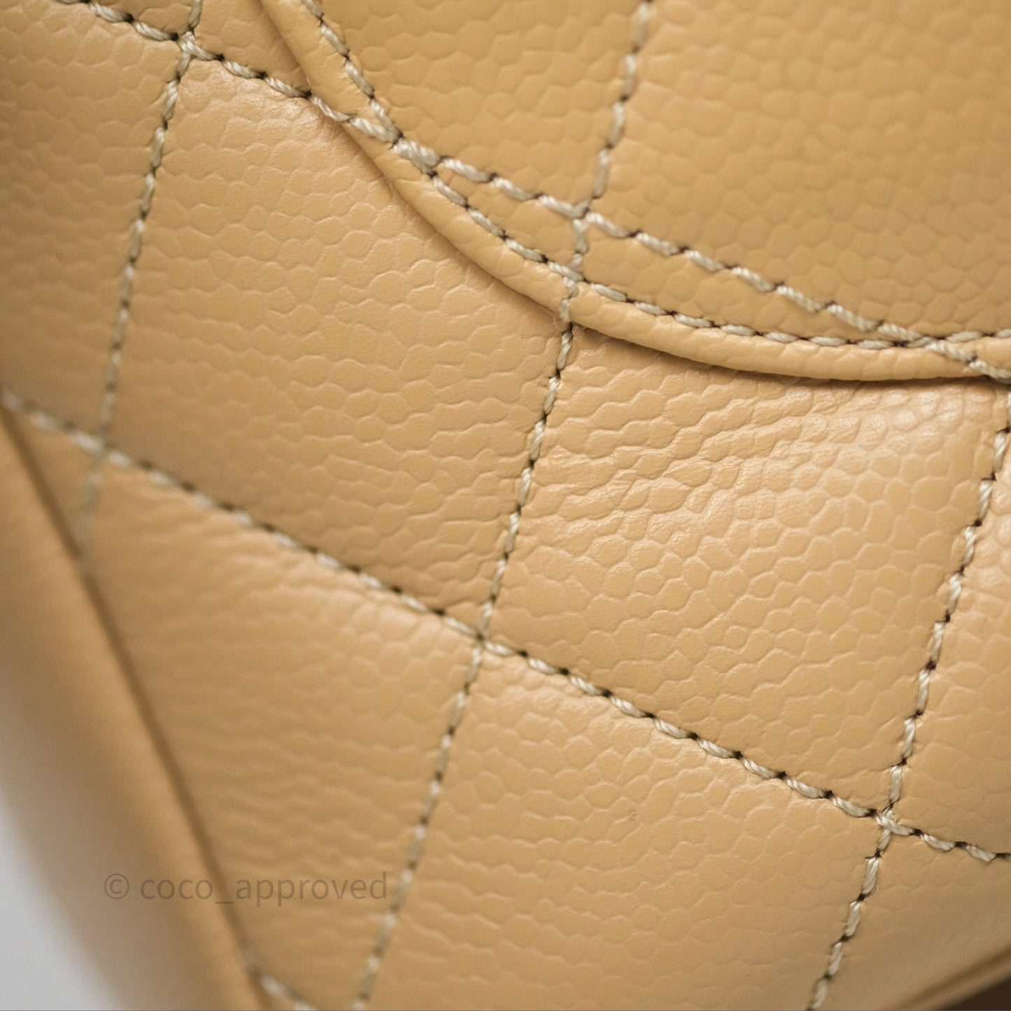 Chanel GST Beige Caviar Gold Hardware