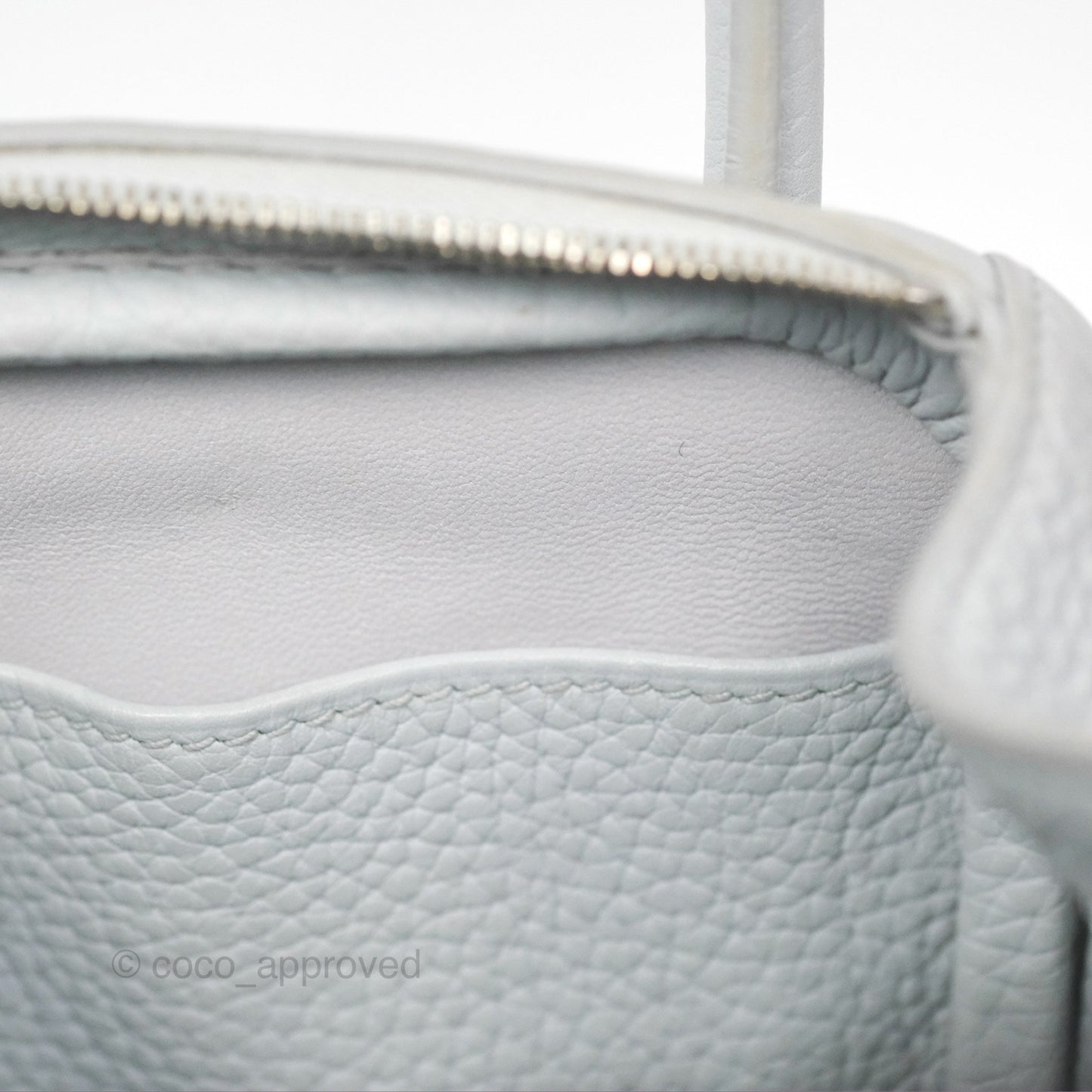 Hermès Lindy 26 Blue Glacier 8U Taurillon Clemence Palladium Hardware