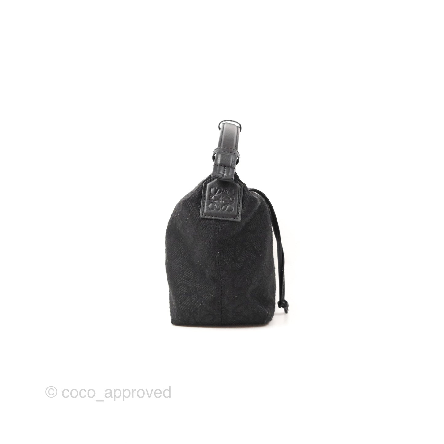 Loewe Small Cubi bag in Anagram Jacquard & Calfskin Black